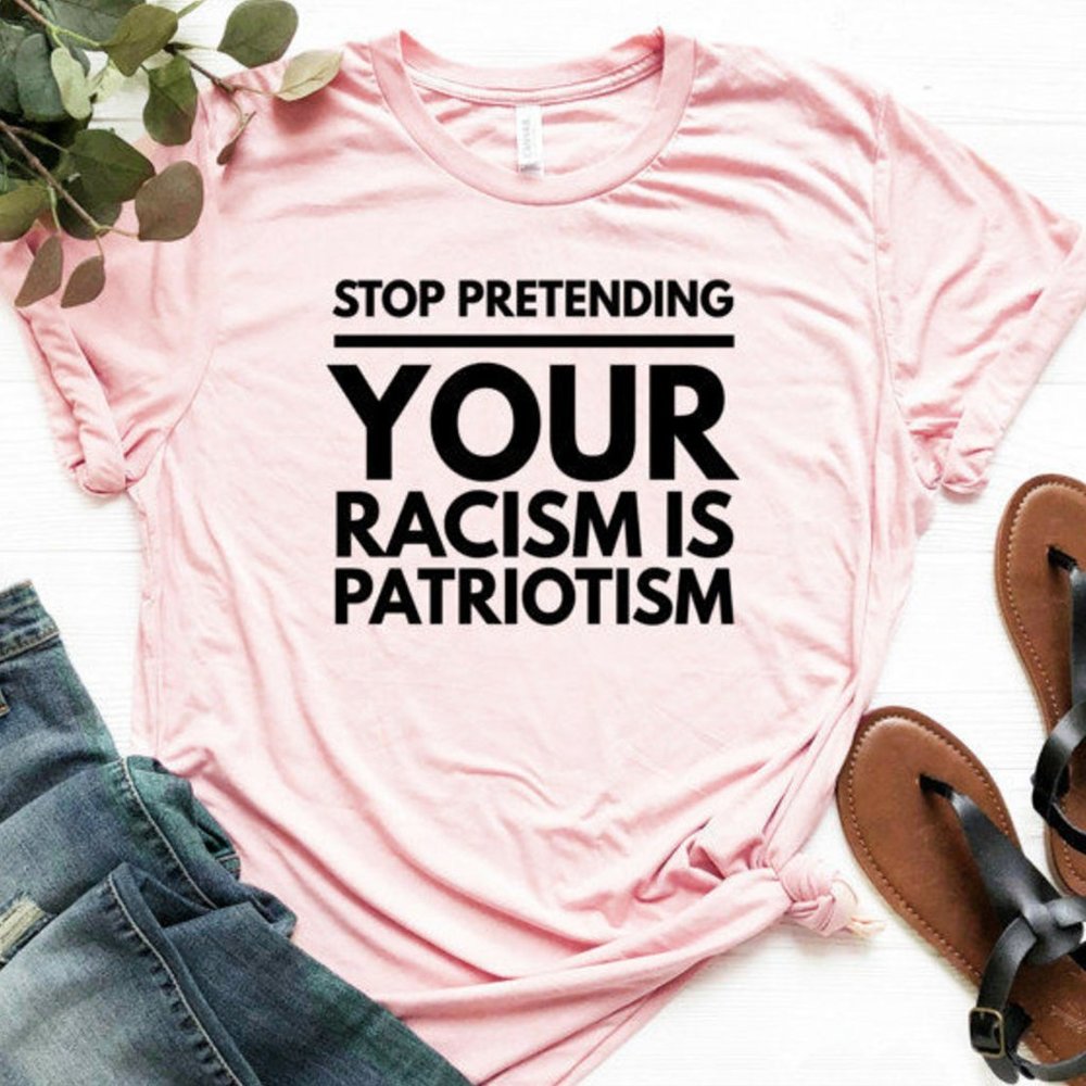 Stop Pretending - Pink T-shirt, Graphic Tee